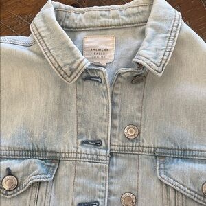 American Eagle Outfitters Women XS Denim Jacket in Light Blue